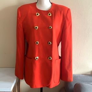 Oleg Cassini  Vintage Wool Double Breasted Blazer
